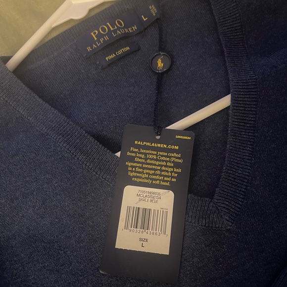 Men’s Polo Ralph Lauren V Neck Sweater - Picture 2 of 5